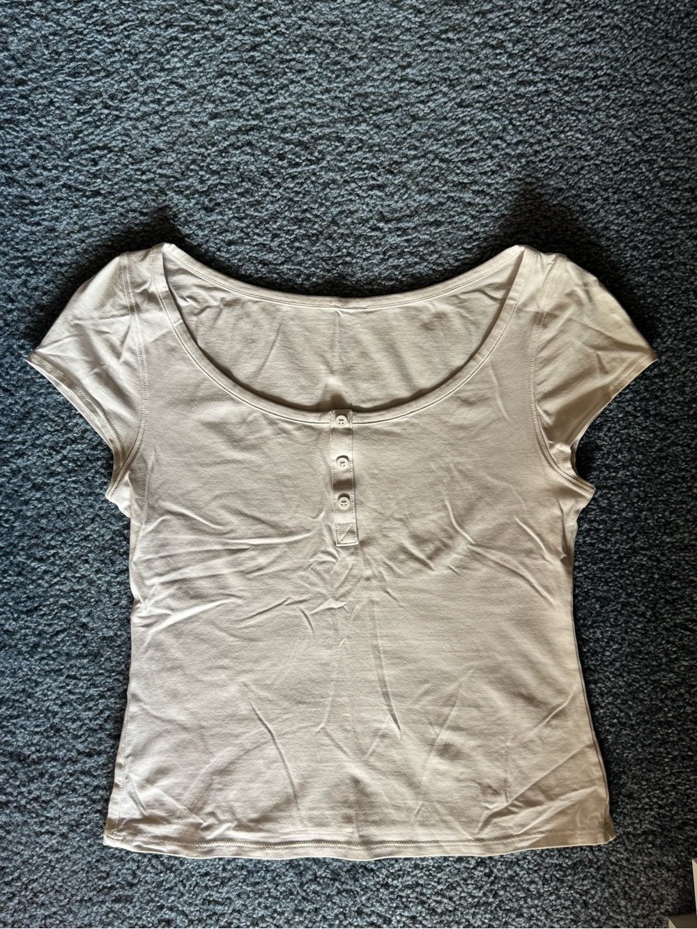 Lululemon Cap-Sleeve Henley T-Shirt